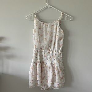 Abercrombie kids floral chiffon romper